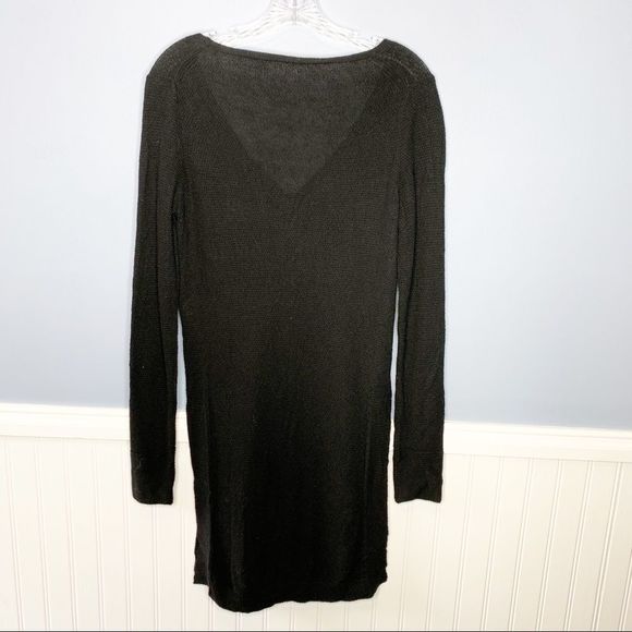 Anthro Moth V neck Side Split Sweater - Picture 6 of 7